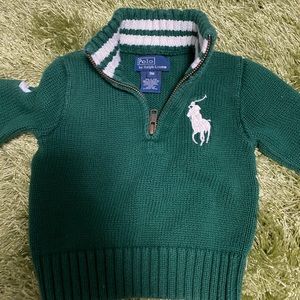 Green Polo sweater